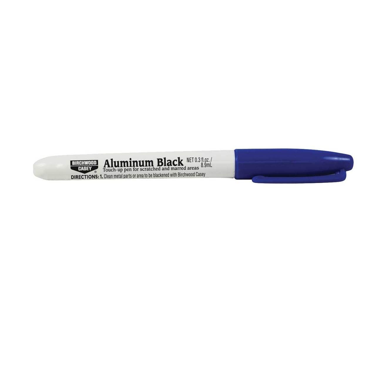 Birchwood Casey Aluminum Black Touch-up Pen With Black Gloss Felt Tip