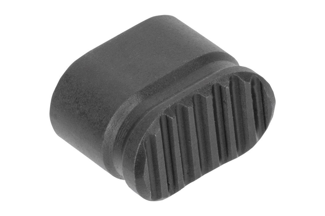 Forward Controls Design Heavy Enhanced AR-15 Magazine Release Button - Blind Hole - Nitrided 4140 Steel - Serrated - EMR-HC