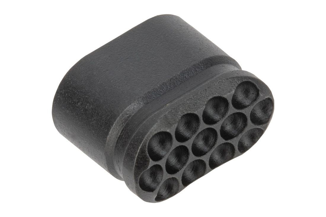 Forward Controls Design Heavy Enhanced AR-15 Magazine Release Button - Blind Hole - Nitrided 4140 Steel - Dimpled - EMR-HCC-AA