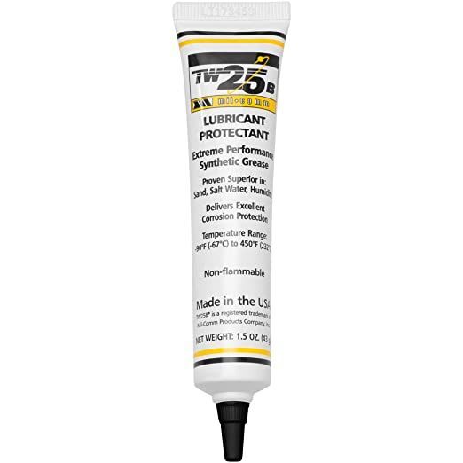 MIL-COMM TW25B Gun Grease Lubricant 1.5-ounce Tube