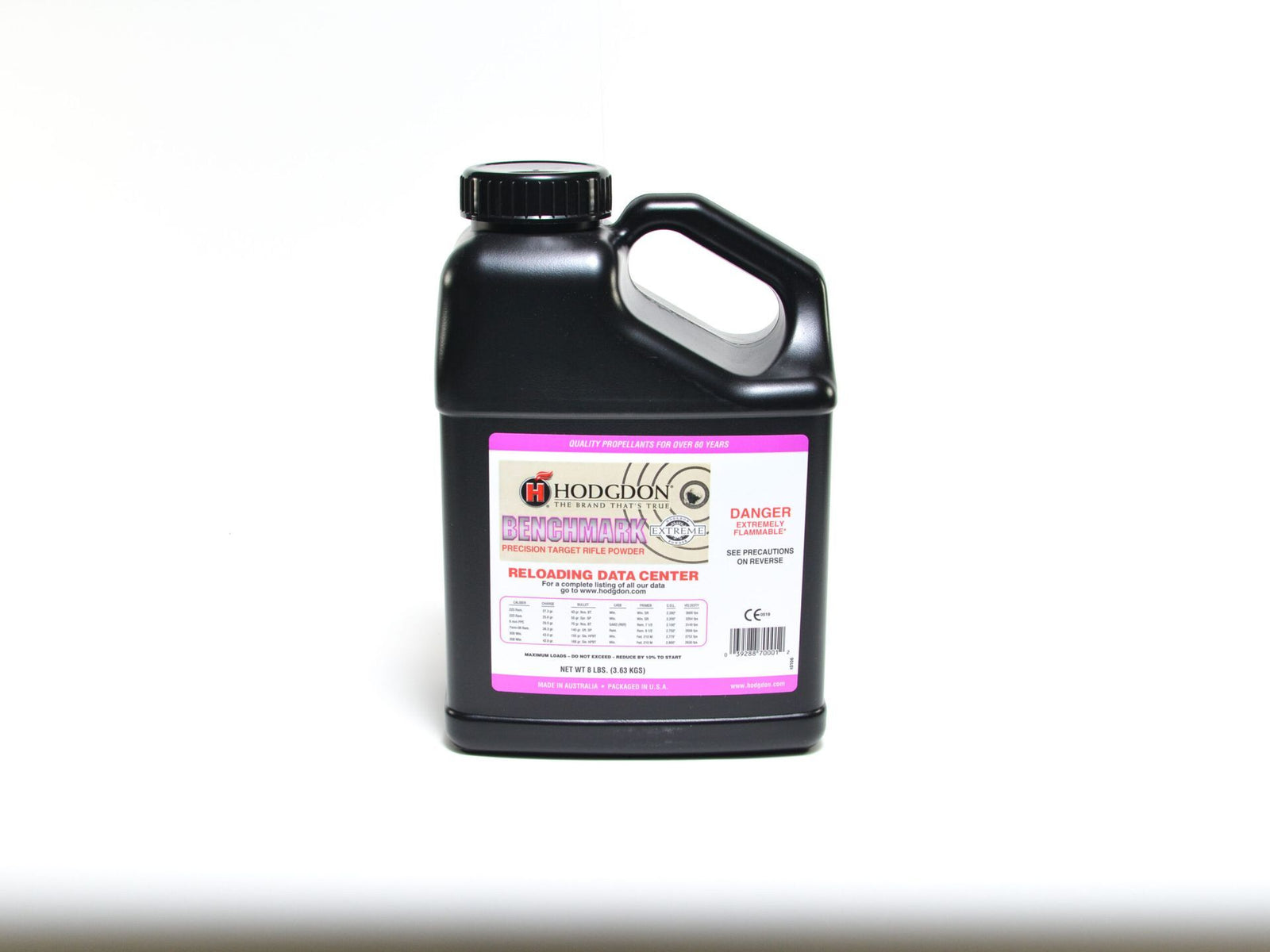 Hodgdon Benchmark Precision Smokeless Rifle Powder - 8 Lb.