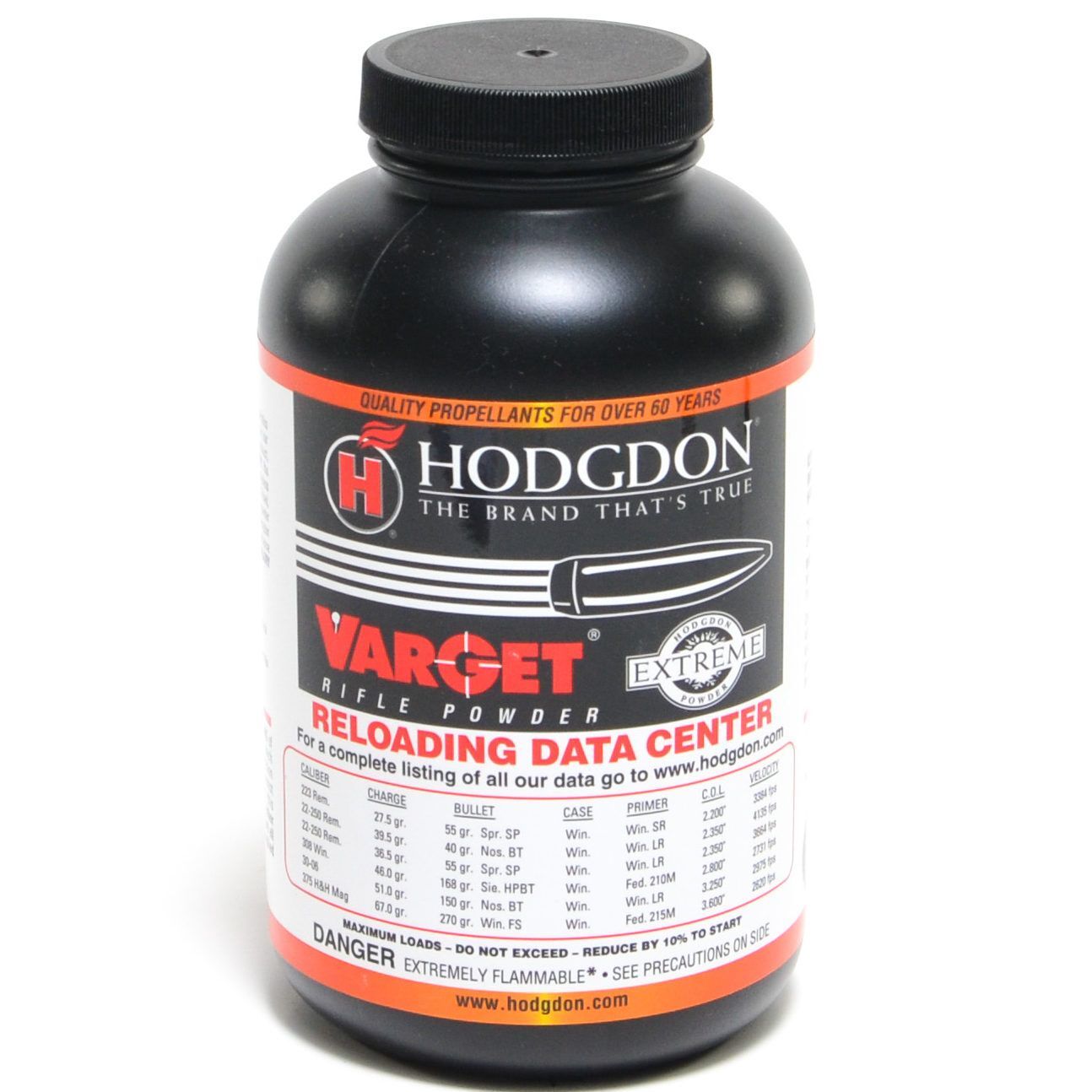 Hodgdon Varget Smokeless Rifle Powder - 1 Lb.