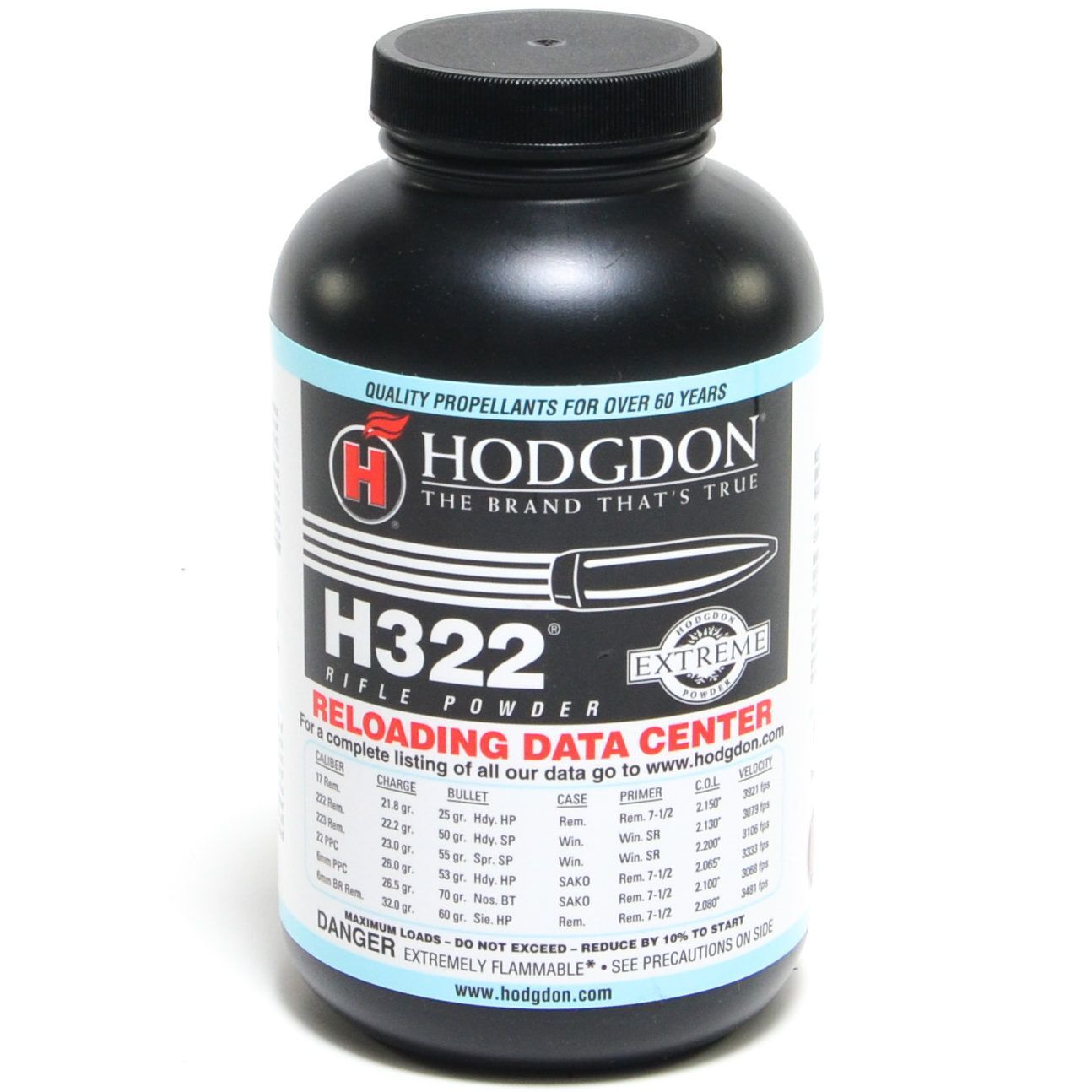 Hodgdon H322 Smokeless Powder - 1 Lb.