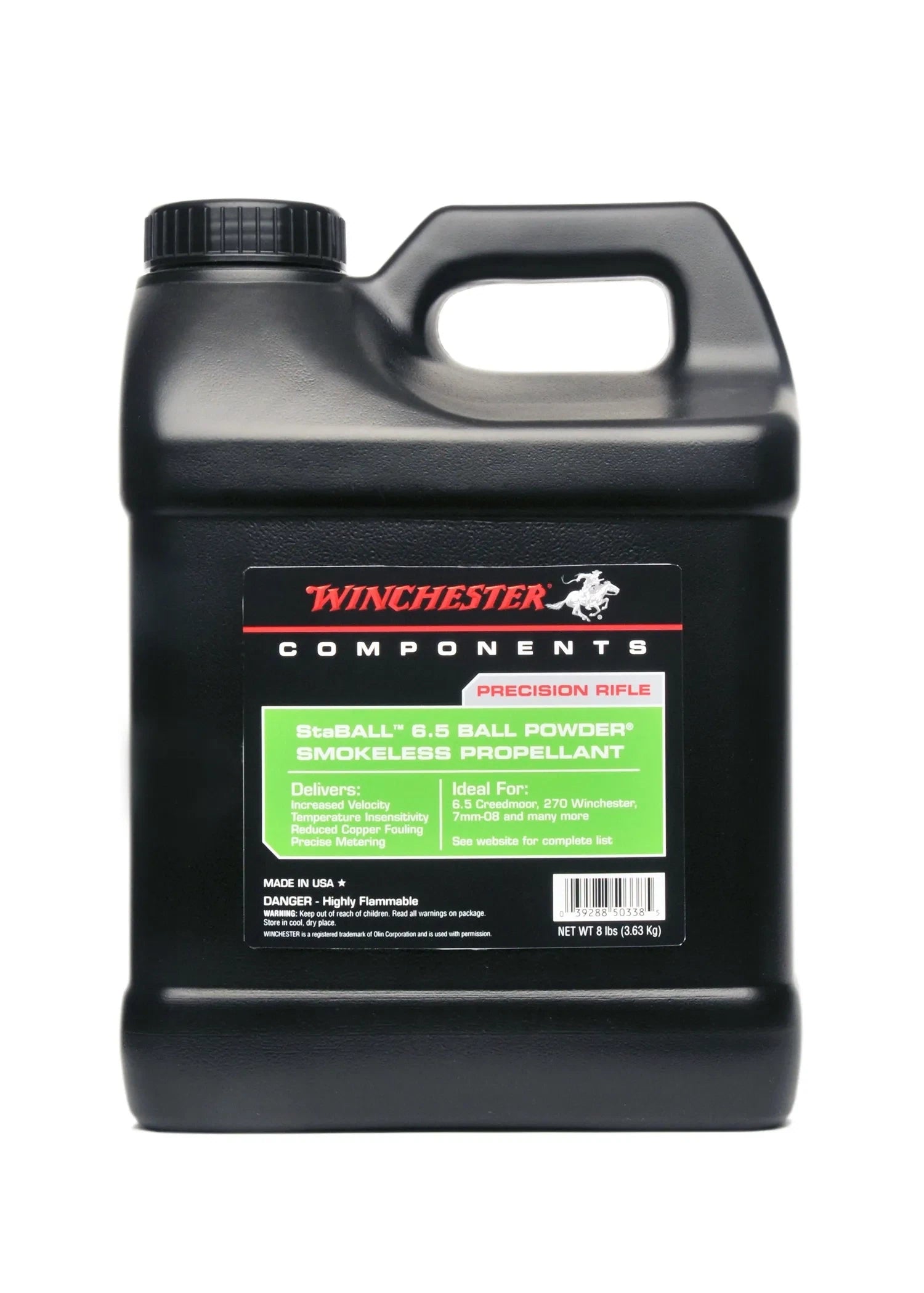 Winchester Staball 6.5 Smokeless Powder - 8 Lbs.